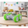LEAN TOYS Carro todo-o-terreno acrobático com controlo remoto 360° verde 1:32