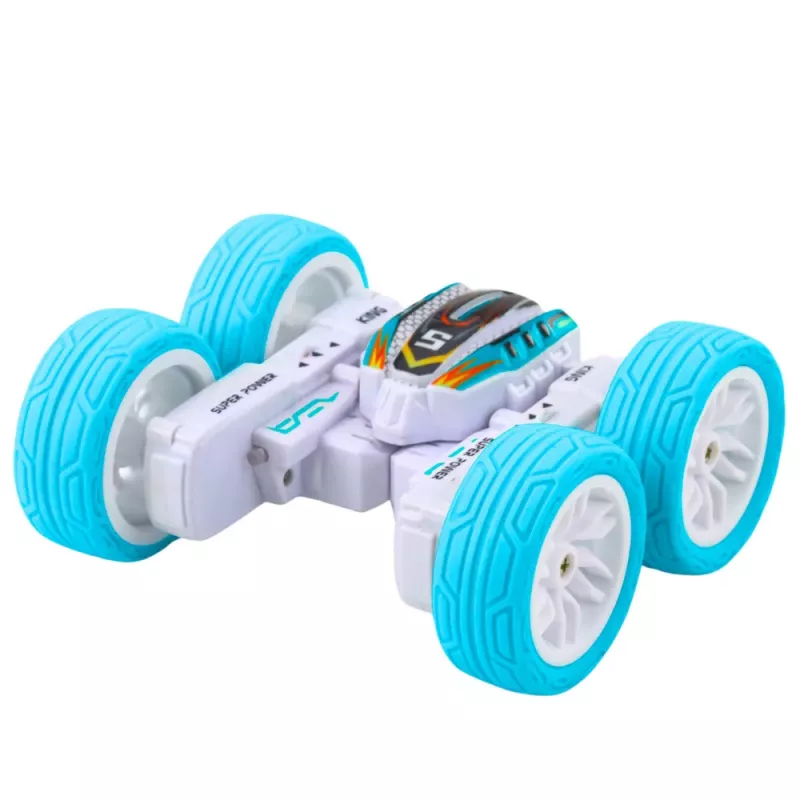 LEAN TOYS Carro todo-o-terreno acrobático com controlo remoto 360° azul 1:32