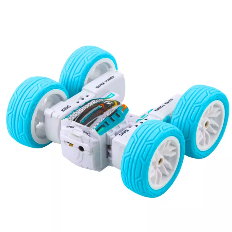 LEAN TOYS Carro todo-o-terreno acrobático com controlo remoto 360° azul 1:32