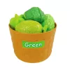 LEAN TOYS Conjunto de frutas e legumes para cortar, 34 peças