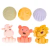 LEAN TOYS Conjunto de blocos sensoriais educativos macios ECO borracha animais 18 unid.