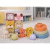 LEAN TOYS Conjunto de blocos sensoriais educativos macios ECO borracha animais 18 unid.