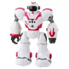 LEAN TOYS Robô RC interativo com controlo remoto 16 funções luzes e sons rosa