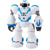 LEAN TOYS Robô RC interativo com controlo remoto 16 funções luzes e sons azul