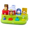 LEAN TOYS Brinquedo educativo interativo para crianças pequenas - animais da quinta pop-up
