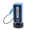 LEAN TOYS Carro desportivo elétrico com controlo remoto e estação de carregamento azul