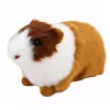 LEAN TOYS Porquinho-da-índia peluche realista com pelo macio castanho 12 cm