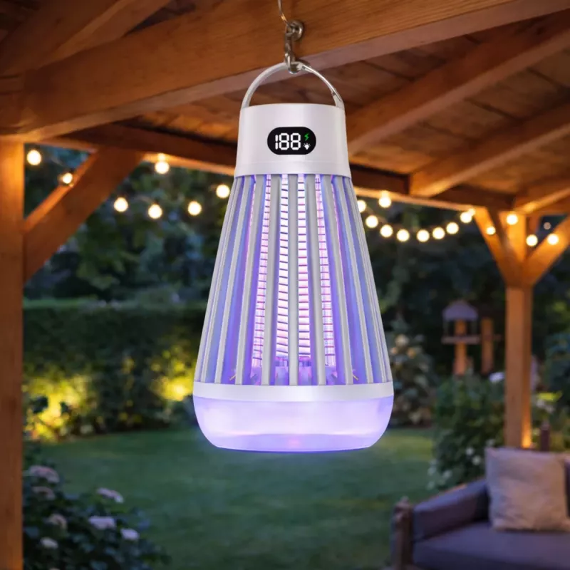 LEAN Lâmpada elétrica mata-mosquitos luz UV branca 20W 80m²