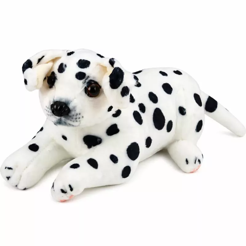 LEAN TOYS Peluche cão dálmata peluche cão macio 25 cm
