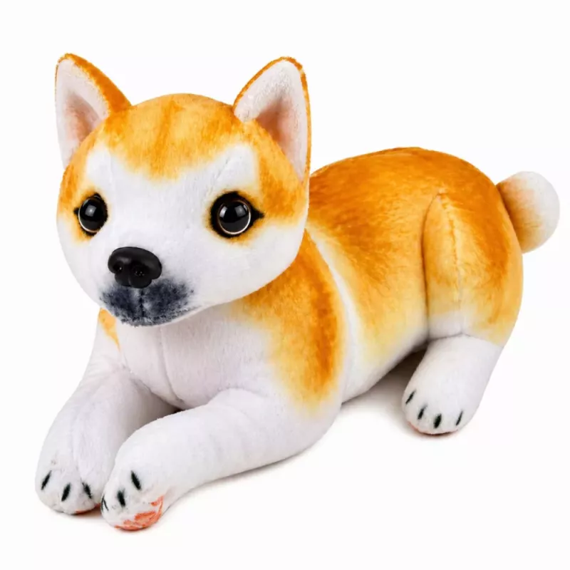 LEAN TOYS Peluche cão shiba inu macio 25 cm