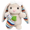 LEAN TOYS Caixa de música coelhinho peluche macio peluche mascote bege