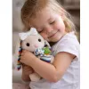LEAN TOYS Caixa de música coelhinho peluche macio peluche mascote bege