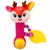 LEAN TOYS Veado de peluche chocalho com mordedor e guincho para bebés