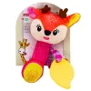 LEAN TOYS Veado de peluche chocalho com mordedor e guincho para bebés