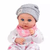 LEAN TOYS Boneca bebé com acessórios de alimentação, babete, gorro, 28 cm