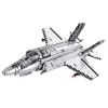 LEAN TOYS Avião de combate F-35 Lightning II blocos de construção cinzento 1490 peças