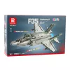 LEAN TOYS Avião de combate F-35 Lightning II blocos de construção cinzento 1490 peças