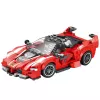 LEAN TOYS Blocos de construção carro de corrida FXX-K vermelho 360 peças