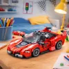 LEAN TOYS Blocos de construção carro de corrida FXX-K vermelho 360 peças