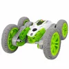 LEAN TOYS Carro de acrobacias com controlo remoto RC luzes fumo drift 360° verde