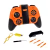 LEAN TOYS Drone quadricóptero voador com controlo remoto, luzes LED e controlo por app