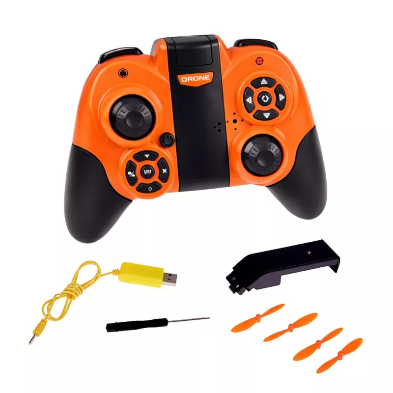 LEAN TOYS Drone quadricóptero voador com controlo remoto, luzes LED e controlo por app