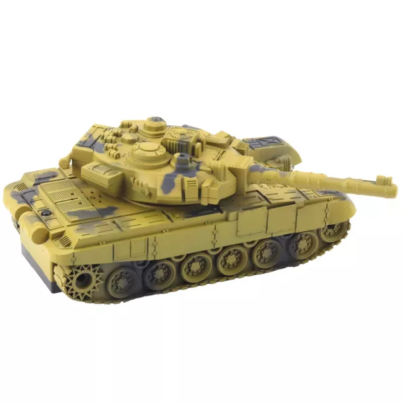 LEAN TOYS Carro de combate militar T90 com controlo remoto RC luzes sons areia 1:18