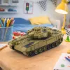LEAN TOYS Carro de combate militar T90 com controlo remoto RC luzes sons areia 1:18