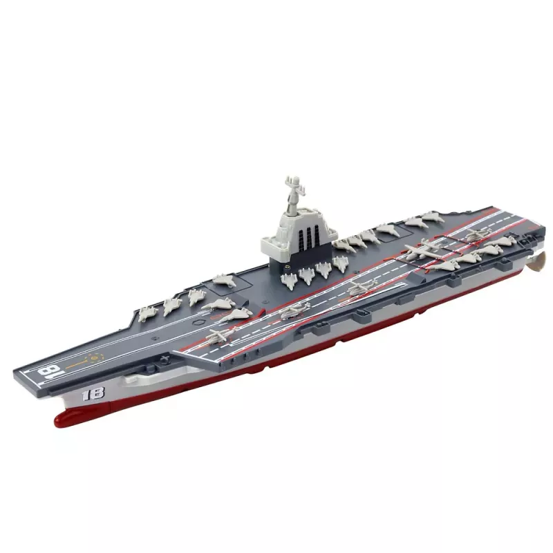LEAN TOYS Porta-aviões militar com controlo remoto RC barco 1:1000