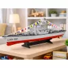 LEAN TOYS Porta-aviões navio de guerra RC com controlo remoto iluminação LED 1:390