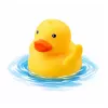 LEAN TOYS Conjunto de brinquedos de banho pato distribuidor de sabão copo azul