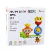 LEAN TOYS Brinquedo de banho de água macaco lagarta copos ventosas