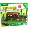 LEAN TOYS Conjunto de quinta com casa de campo, tratores e animais, 102 peças