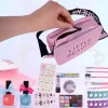 LEAN TOYS Conjunto de beleza bolsa de cosmética com divisórias ajustáveis