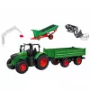LEAN TOYS Conjunto agrícola trator com atrelado animais agricultores quinta 45 peças