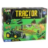 LEAN TOYS Conjunto agrícola trator com atrelado animais agricultores quinta 45 peças