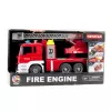 LEAN TOYS Veículo de bombeiros com escada giratória, bomba de água, luzes e sons