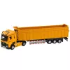 LEAN TOYS Camião basculante cabine metálica luzes sons tração amarelo