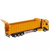 LEAN TOYS Camião basculante cabine metálica luzes sons tração amarelo