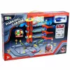 LEAN TOYS Parque de estacionamento com 4 pisos, elevador, helicóptero e carros, 70 peças