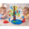 LEAN TOYS Macacos saltitantes árvore lago família jogo de arcada