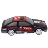 LEAN TOYS Coupé RC carro de drift com controlo remoto e rodas intercambiáveis preto 1:24
