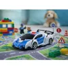LEAN TOYS Carro robô 2 em 1 polícia carro com controlo remoto RC 1:18