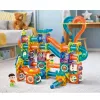 LEAN TOYS Conjunto de blocos magnéticos pista de bolas escorrega colorido 188 peças