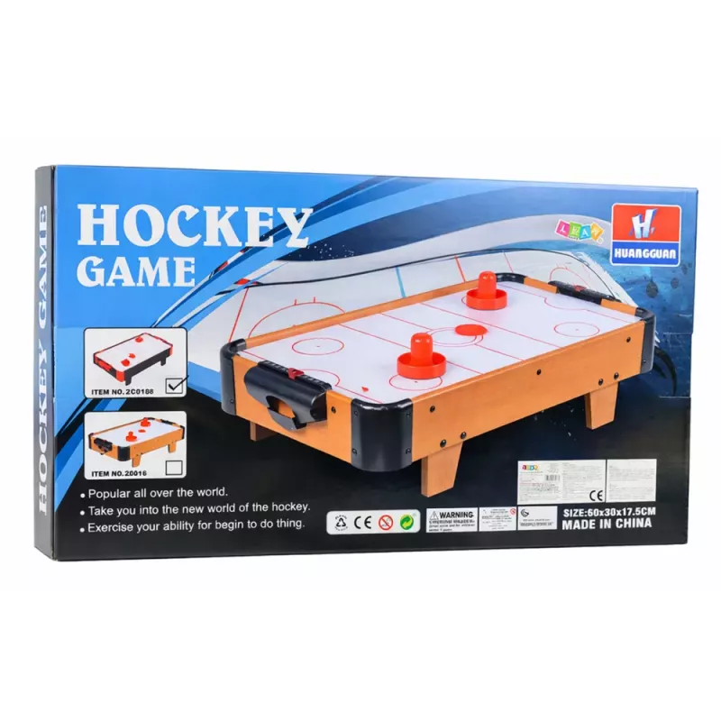 LEAN TOYS Mesa de air hockey mini jogo de arcada para crianças preto