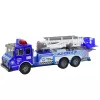 LEAN TOYS Conjunto grande de carro de polícia figura capacete para crianças azul