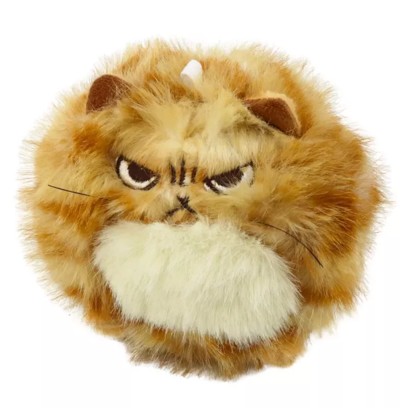 LEAN TOYS Gatinho de peluche com cauda a abanar e som de guincho porta-chaves 9 cm