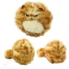 LEAN TOYS Gatinho de peluche com cauda a abanar e som de guincho porta-chaves 9 cm