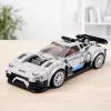 LEAN TOYS Blocos de construção carro de corrida robô 2 em 1 branco 320 peças