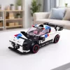 LEAN TOYS Blocos de construção carro desportivo robô 2 em 1 branco 320 peças